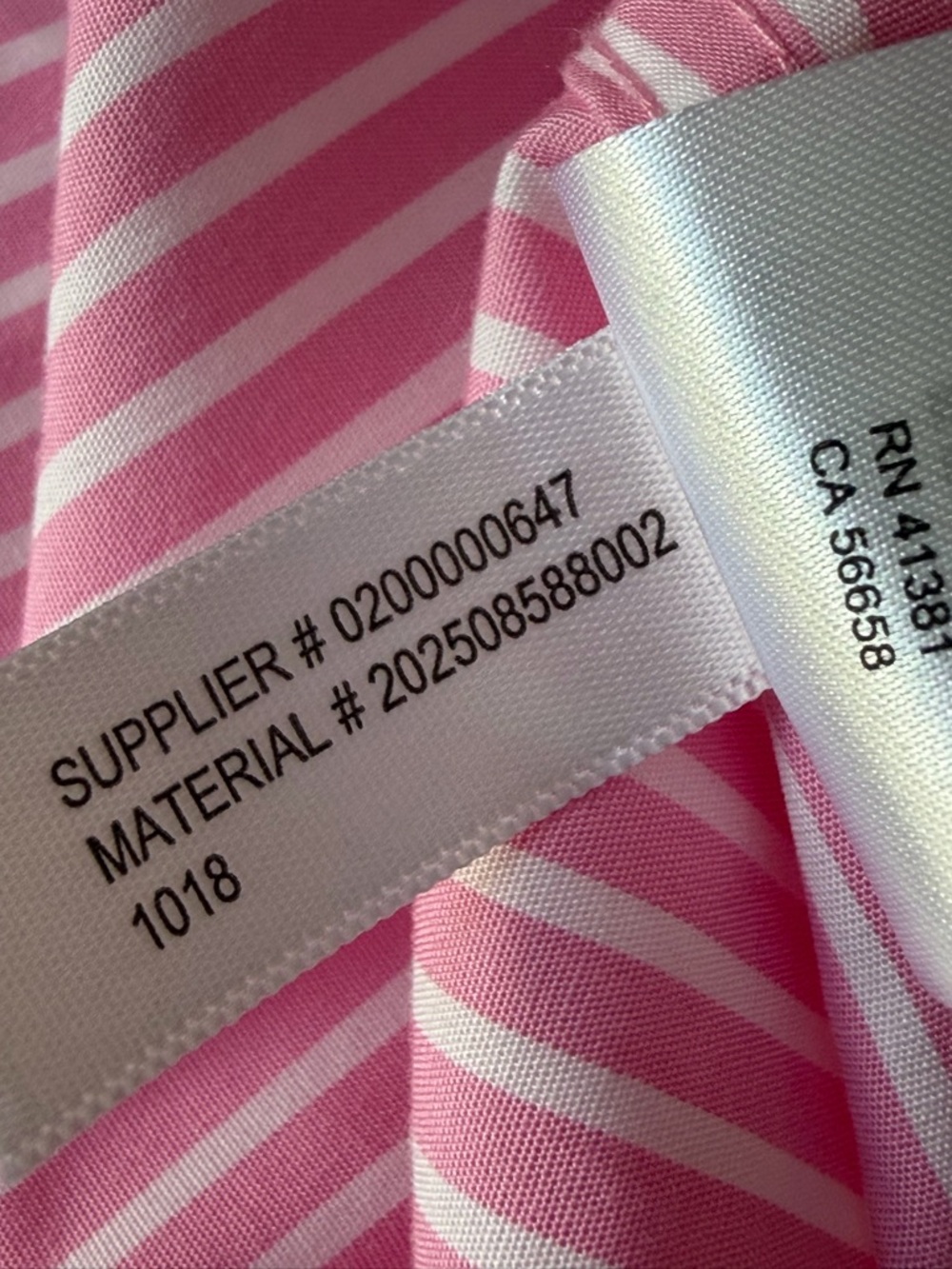 Lauren Ralph Lauren Pink & White Stripe Cotton Long Sleeve Shirt 1X 54750 - Picture 15 of 15
